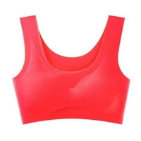 Žene Comfort BRA Crveni najlon, Spande Ultra tanki svileni grudnjaci za žene udobne ljepota Back Yoga