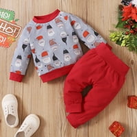 MA & Baby Toddler Dječji djevojke Božićne kostime Dojenčad pulover Dukseri Top Hlače Outfit