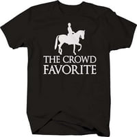 Omiljene grafičke majice za konje u trkama Xlage tamno siva