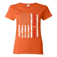 Wild Bobby USA zastava Trump za predsjedničke izbore Političke žene Grafički tee, narandžasti, srednji