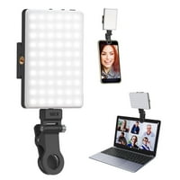 Prijenosni selfie telefonski lampica, LED režimi LED kopča na svjetlu punjiva video svjetlo za iPhone