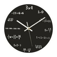 Zidni sat iz matematike - jedinstveni zidni sat - svaki sat obilježen jednostavnom matematičkom jednadžbom