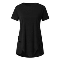 Prevelike majice za žene plus veličine kratkih rukava Bluze Regularne fit t majice Pulover Tines vrhovi