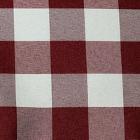 Ultimate Tekstilni okrugli Poliester Gingham Checkered Stolcloth - za piknik, vanjsku ili zatvorenu