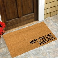 Ukrasi za Noć vještica Sviđaju ti se Shar Peis Doormat Dog DoorMat Housewarming Poklon Poklon Shar Pei