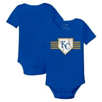 Dojenčad Tiny Turpap Royal Kansas City Royals Base Stripe Bodysuit