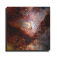 Luxe Metal Art 'tamna maglina' Hubble svemirski teleskop metalna zidna umjetnost, 12 x12
