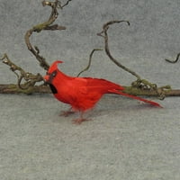 Sjedeći kardinal kao ukras za zimu i Božić i kao poklon za ljubitelju ptica - pojedinac