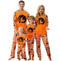 Cuhas Family Pajamas Baby Boys Djevojke Halloween Print Slatko podudaranje Pajamas, Loungewing Outfits,