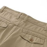 Baccov muški kratke hlače za muškarce muške modne casual čvrste boje Multi džepni kopč za zatvaranje