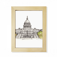 Sjedinjene Američke Države Capitol Desktop ukrašeno Okvir za fotografije Display Slikarstvo Drveni