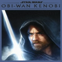 Dječački ratovi zvijezda: Obi-Wan Kenobi LightsAber Glow Kenobi Portret Povucite preko Hoodie Mornary