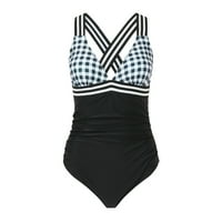 Curvy bikini kupaći kostimi za kupaći kostim Webbingtank odijela Shirred Vintage Up kupaće kostime kupaći