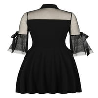Lilylll Womens Vintage Mesh Sheer Mini haljina Halloween Party Gothic kostim