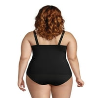 Krajnji ženski ženski plus veličine klor otporni na kvadratni vrat ispod podzemnih tankinih kupaćih kostima