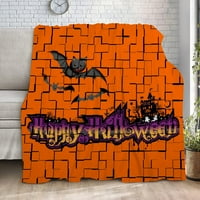 Halloween Dekorativni pokrivač-horor Halloween pokrivač za spavaću sobu dnevni boravak Dorm Decor,