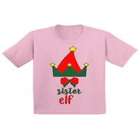 Awkward Styles Ugly Xmas majica za bebe djevojke Božićna sestra Elf Baby majica