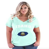 Normalno je dosadno - Ženska majica plus veličine V-izrez, do veličine - Idaho Girl