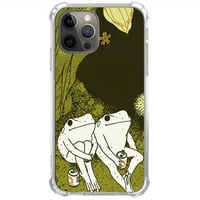 Slučaj žaba kompatibilan sa iPhone Pro, jedinstvenim umjetničkim dizajnom TPU poklopca branika