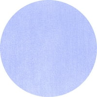 Ahgly Stroj za upotrebu u zatvorenom okruglom okruglom krune plave modernim prostirkama, 4 'runda