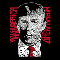 Majica za muške umjetničke umjetnosti u Art Art Art - Trump - napravite Ameriku sjajno