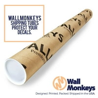 Naljepnica za zidnu zidnu zidnu zidnu zidnu zidu, Wallmonkeys Ogulja i stick vinil grafički (u W u H