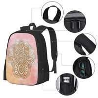 Douzhe Lagan ruksak, putni vanjski planinarski torbi školske torbe za knjige Casual Paypack Hamsa Hand
