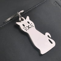 Metalni prsten za ključeve životinjski mačak za ključeve za ključeve viseći poklon privjesak ukras