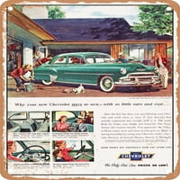 Metalni znak - Chevy Stilleline Deluxe vrata Sedan Vintage ad - Vintage Rusty Look