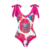 B91XZ Womens Plus Size kupaći kostim Wonege Colorblock Sažetak cvjetni kupaći kostimi za ispis + prikriti