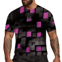 Muška majica 3D Novelty Graphic Funny Tees 3D Print CrewNeck Kratki rukav Summer Ležerne prilike Bluze