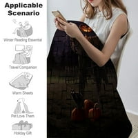 Halloween pokrivač-HALLOWEEN jeziva krpa - sablasna divovska krpa od sira za spavaću sobu, estetsko