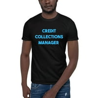 Plavi kreditni sabirni menadžer kratkih rukava pamučna majica majica po nedefiniranim poklonima