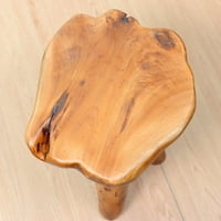 Stump stablo bočni stol Prirodni ivica CEDAR Real Wood krajnji sto, mala drvena stolica sa gljivom,