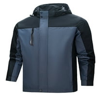 Niveer muške odjeće dugih rukava jakna vjetrovitarni kaput lagani kaput hoodie rain jakne sive 4xl