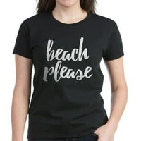 Cafepress - plaža molim majicu - Ženska tamna majica