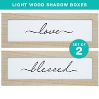 Exceello Global Products of Light Wood Shadow Bo Znakovi - Ljubav i Blaženi - EGP-HD-0378B