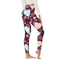 Duge pantalone za žene Žene Ležerne prilike ispisane joge Hlače visoke struk labave ravne duge hlače