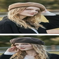 Francuska vunena beretka šešir žene zimske casual tople kape djevojke dame retro umjetnika slikar