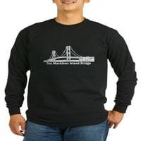 Cafeprespress - Most Mackinac - tamna majica s dugim rukavima