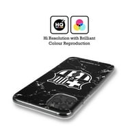 Dizajni za glavu službeno licencirani FC Barcelona Crest uzorci Crni mramorni mekani gel Kompatibilan sa Apple iPhone se &