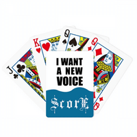 Želite novu glasovnu umjetnost deco modni rezultat poker igračke kartice INDE INDE