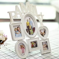 Haykey Family Combo Photo Frame - PVC Obiteljski kombinirani zidni okvir za fotookvir za desktop ili