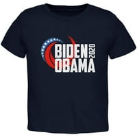Predsjednički izborni Biden Obama Swoosh Toddler majica Navy 4t