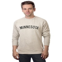 Daxton Minnesota Duks atletski fit pulover Crewneck Francuska Terry tkanina, zobna dukserica Crna slova,