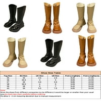 Ženske srednje pete čizme V-CUT modna platforma za čizmu visoke bootie party ne klizne zimske cipele