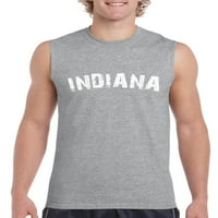 - Muška grafička majica bez rukava - Indiana