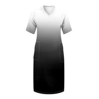 Haljina košulja sa haljinama za obvezne haljine za žene Ljetne haljine za žene plus veličine V izrez