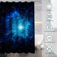 Galaxy Space Star PrintUBUB Curtains Slatke tuš za Curtave Kupatila, 3, 150x