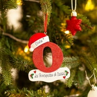 Pismo Božićne ukrase Pismo personalizirani ukrasi Božićni personalizirani kućni dekor